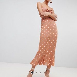 Fashion union polka dot maxi dress